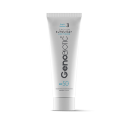 ژنوبایوتیک-کرم ضد افتاب رنگی SPF50 مناسب پوست خشک و معمولی