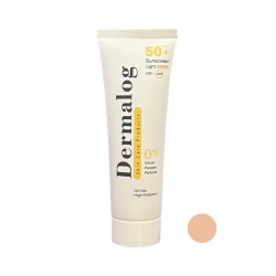 درمالوگ-کرم ضد افتاب spf50 مناسب پوست چرب فاقد چربی بژ روشن